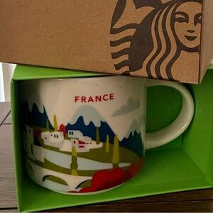 Starbucks France Scenic Mug with Green Interior